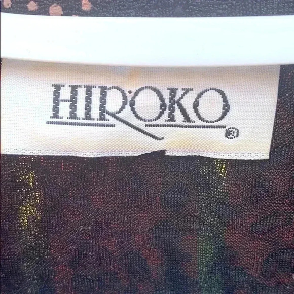 Hiroko Formal Light Weight Zip Up Jacket w Circular  Pattern on Textured Fabric - Picture 3 of 7